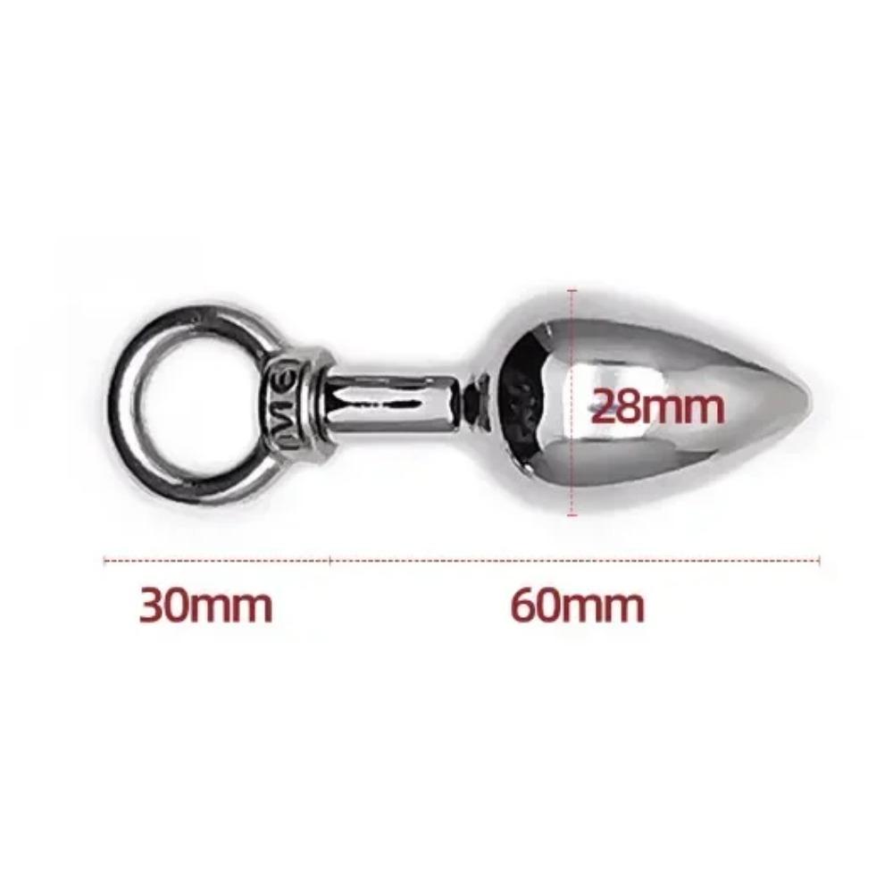 Metal Ring Anal Plug Sex Toys Butt Plug Prostage Masturbator Dildo