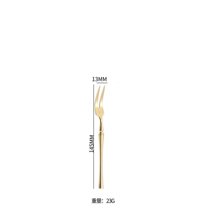 Golden Western Cutlery Set 304 Stainless Steel Mirror Spoon Steak Knife Fork Chopsticks Dinnerware Kitchen Tableware Utensil