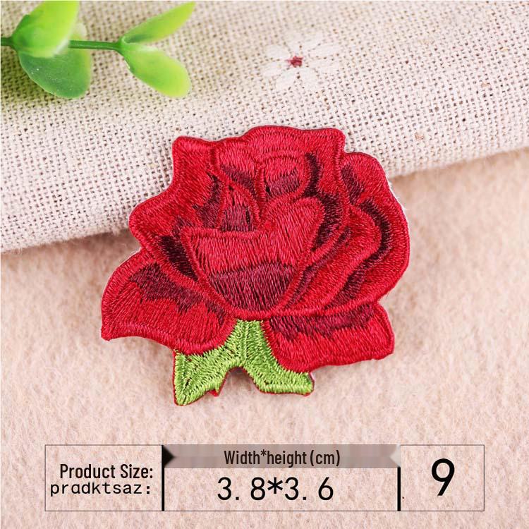 

Японская цветочная вышитая нашивка: Небольшой, изысканный дизайн для украшения/ремонта одежды