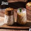 Bincoo Elegant Textured Glass Coffee Cup