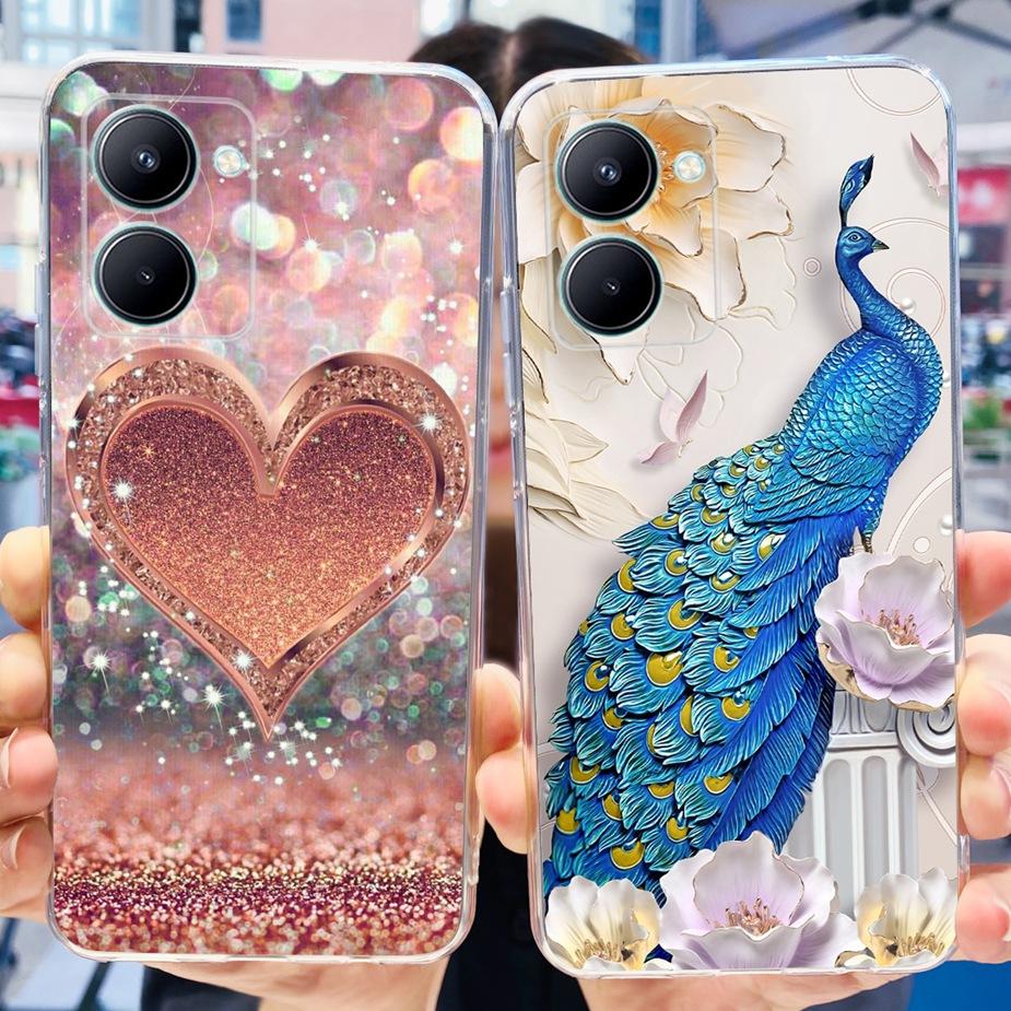 For Realme C33 2023 Case New Fashipn Painted Back Cover Soft Silicone Phone Case For Realme C33 C 33 RealmeC33 Fundas 6.5'' Bags