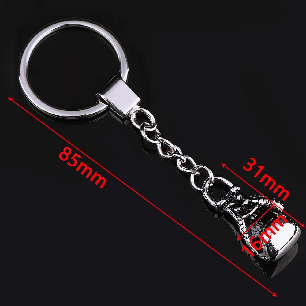 Unisex Cute Fashion Pendant Zinc Zinc Alloy Glove Gift Metal Car Key Ring Keyfob Boxing Gloves Keychain