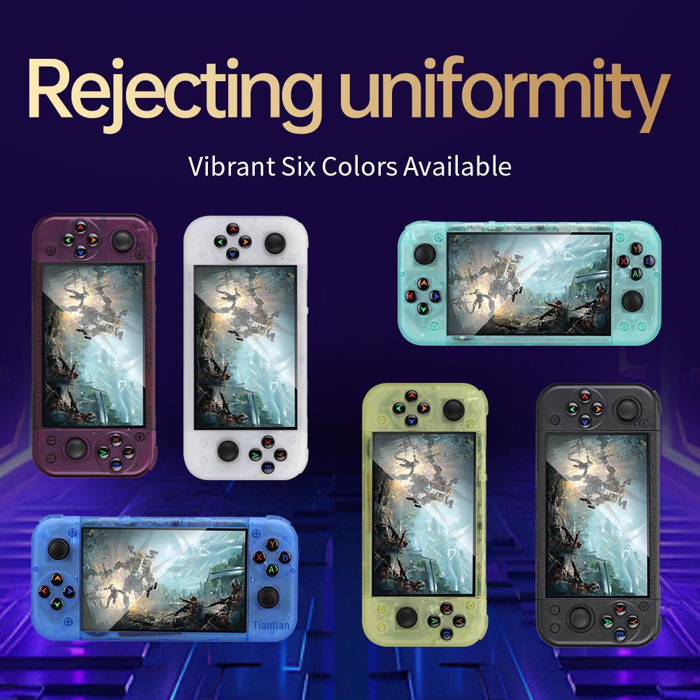 Handheld RG50XX Retro GBC Arcade Game Console with Double Open Source PSP Games and LINUX System.