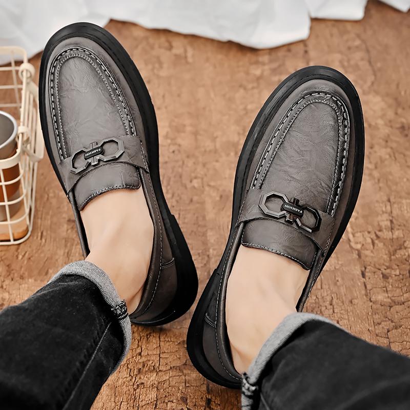 2023 Summer New Middle Aged Business Casual Leather Shoes Work Daily Wedding Breathable Men's Leather Face Dad's Shoes Men's Shoes