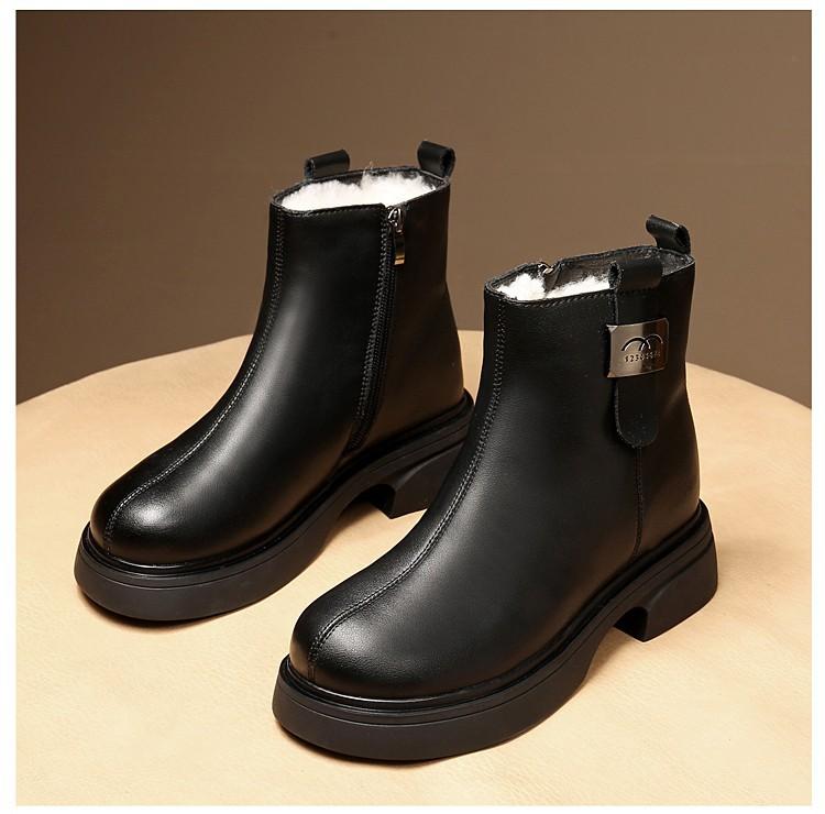 

Холодостойкие и теплые плюшевые хлопковые ботинки женские новые зимние сноубутсы плюшевые зимние ботинки нескользящие большие хлопковые туфли 40