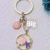Ocean Series Seashell Conch Starfish Keychain Women Girls Keyrings Birthday Party Jewelry Gifts