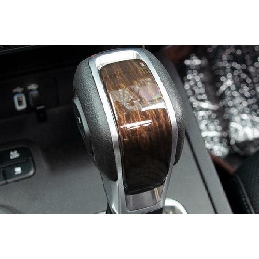 Steel Wood Grain Gear Shift Knob Shifter Lever Trim 1X For Ford Ranger 2019-2021