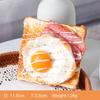 Simulation toast egg bread photoprop fake cake food window decor display children's intelligence teach sketch prop High Quality