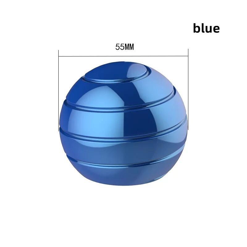 Desktop Spherical Rotating Gyroscope Relaxation Kinetic Sphere Table Plaything Metal Gyro Optical Illusion Fidget Finger Toy Fidgettoy