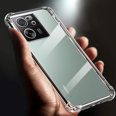 Thickened Airbag Shockproof Clear Soft Tpu Phone Case For Xiaomi 13T 13T Pro Case 5g Transparent Back Cover for Redmi K 60 Ultra