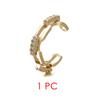 Fake Piercing Ear Cuff For Women Hip-hop Rock Cubic Zirconia 1PC Silver Color Cuban Chain Cartilage Clip Earrings KAE330