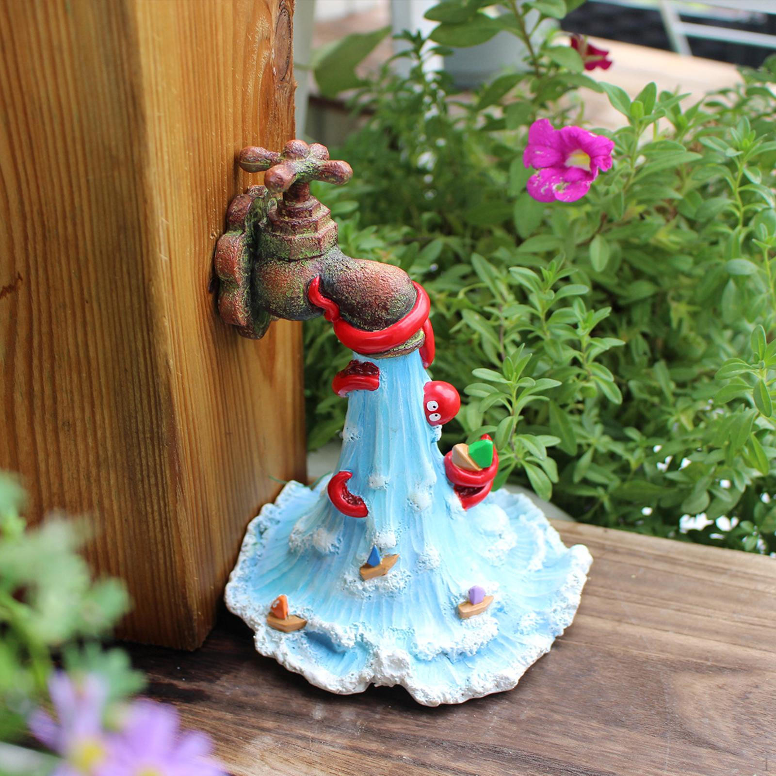 

Фигурка-фонтан Орнамент Декоративный декор Скульптура Садовая статуя для клумбы Двор