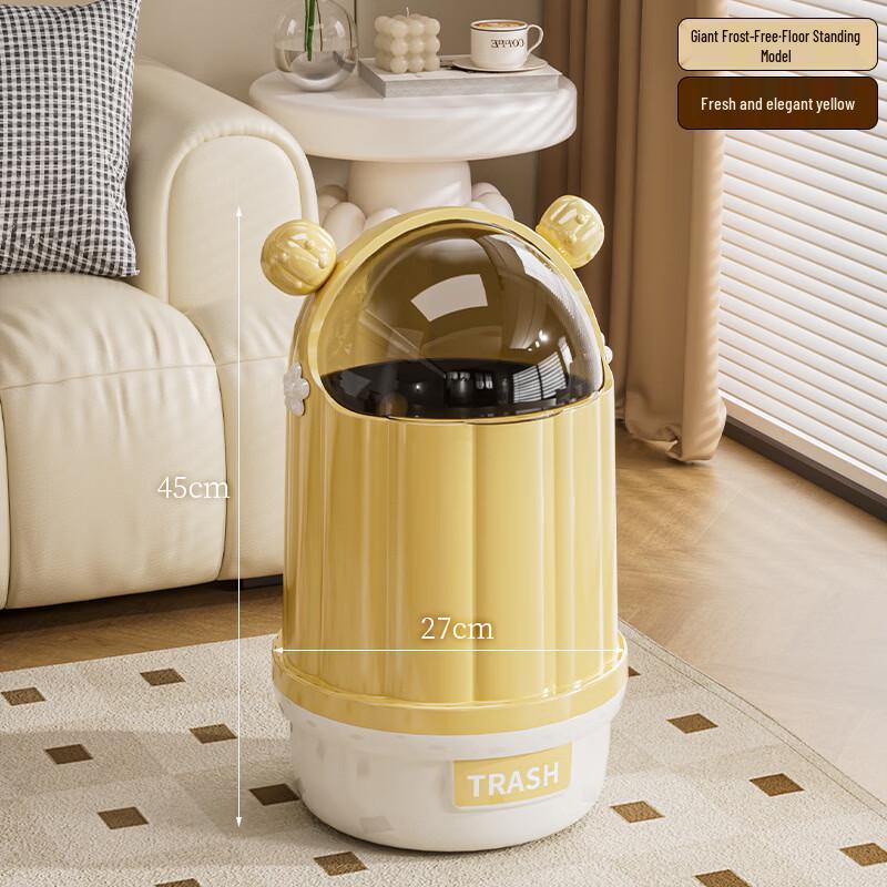 Cactus Flip-Lid Kitchen Trash Can