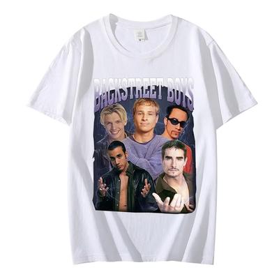Backstreet Boys Tričko Unisex 90s Vintage Tričko Klučičí Kapela Unisex Dámské Throwback Pocta Trička Vtipné Hip Hop Streetwear