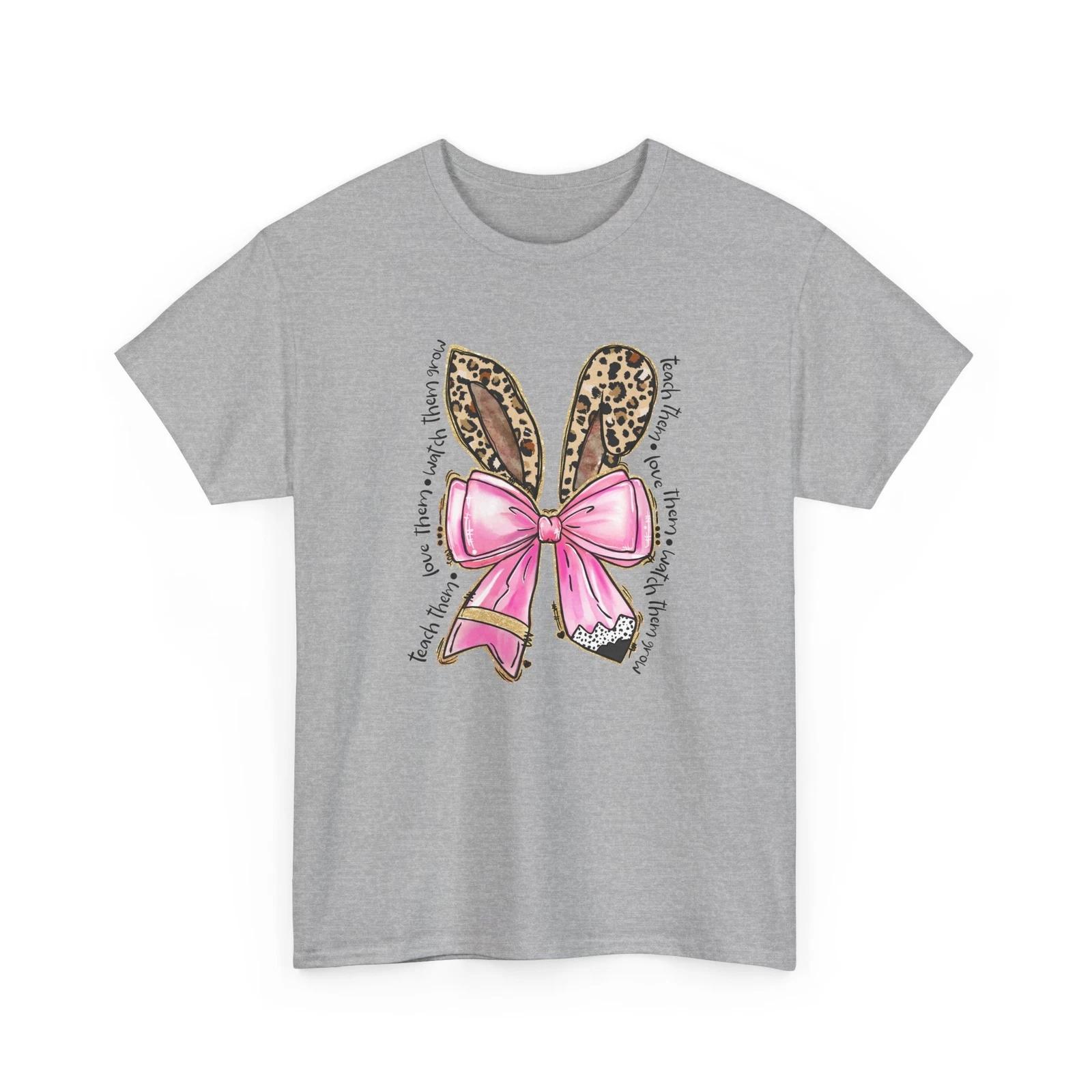 Making Learning Fun T-Shirt | Trendy & Comfortable Teacher Tee Bunny Pencil Bow 3XL