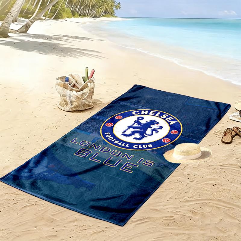 1pc Chelsea FC Beach Towel, Outdoor Activities Perfect Summer Travel Supplies, As A Gift for Festivals