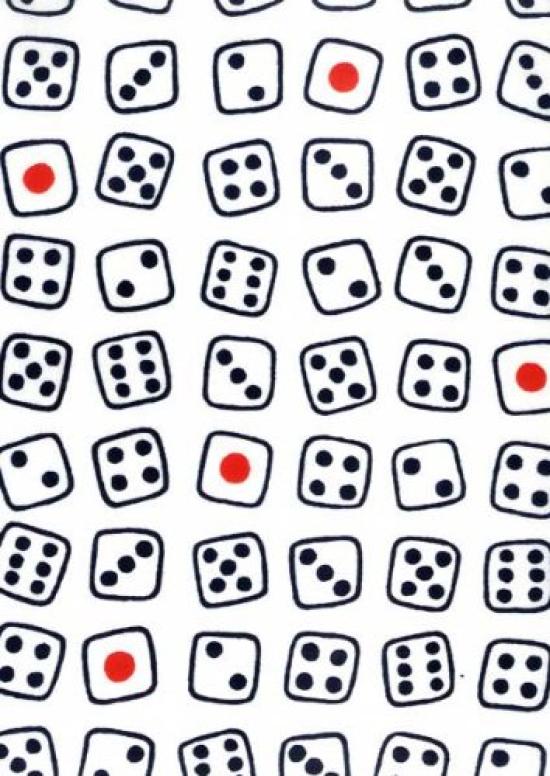 

Maruzen Chusen Tenugui Dice Pattern 687 37×98cm