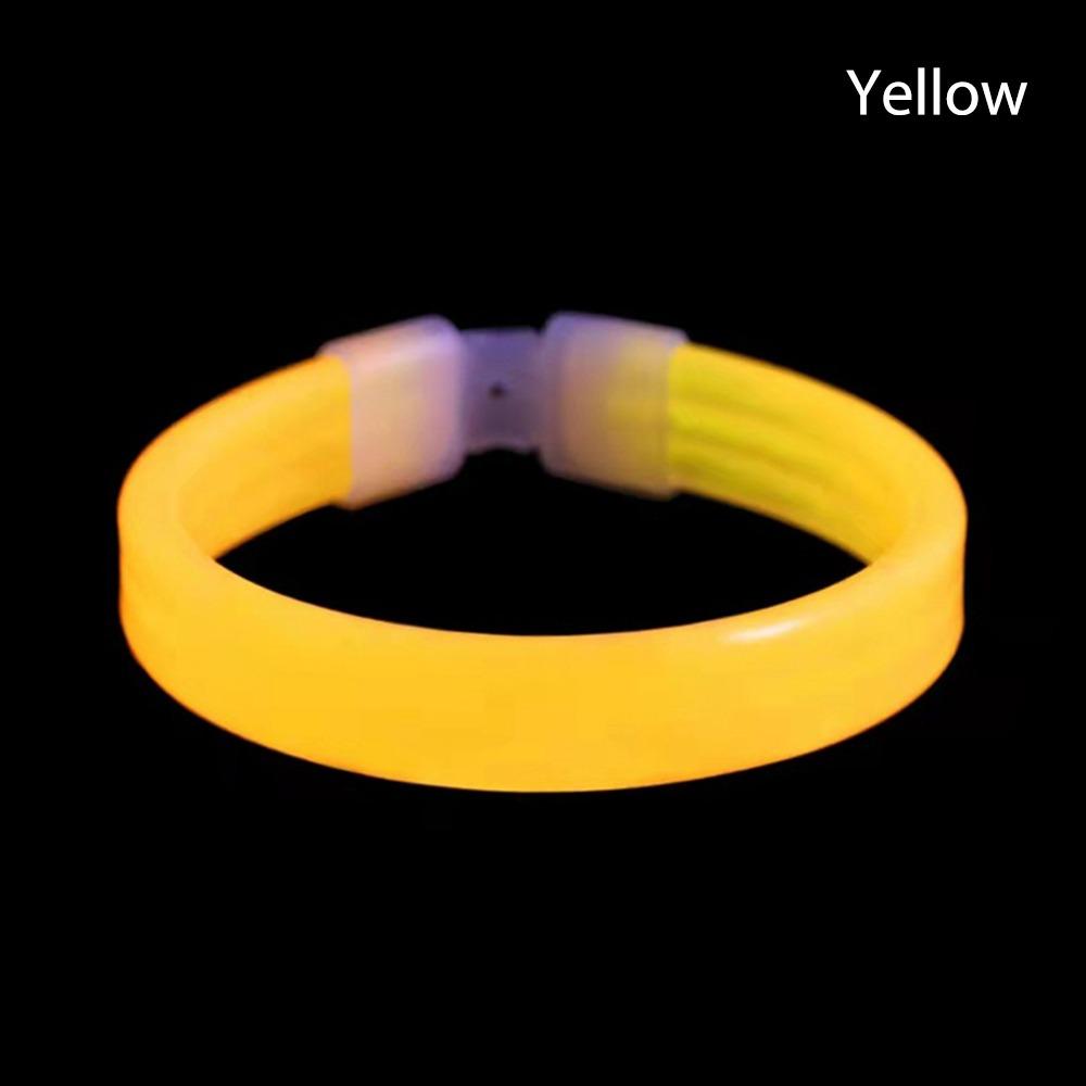 

Пластиковый светящийся браслет на запястье Shine Cuff Поддержка на концерте Браслет Силиконовый браслет Унисекс жёлтый