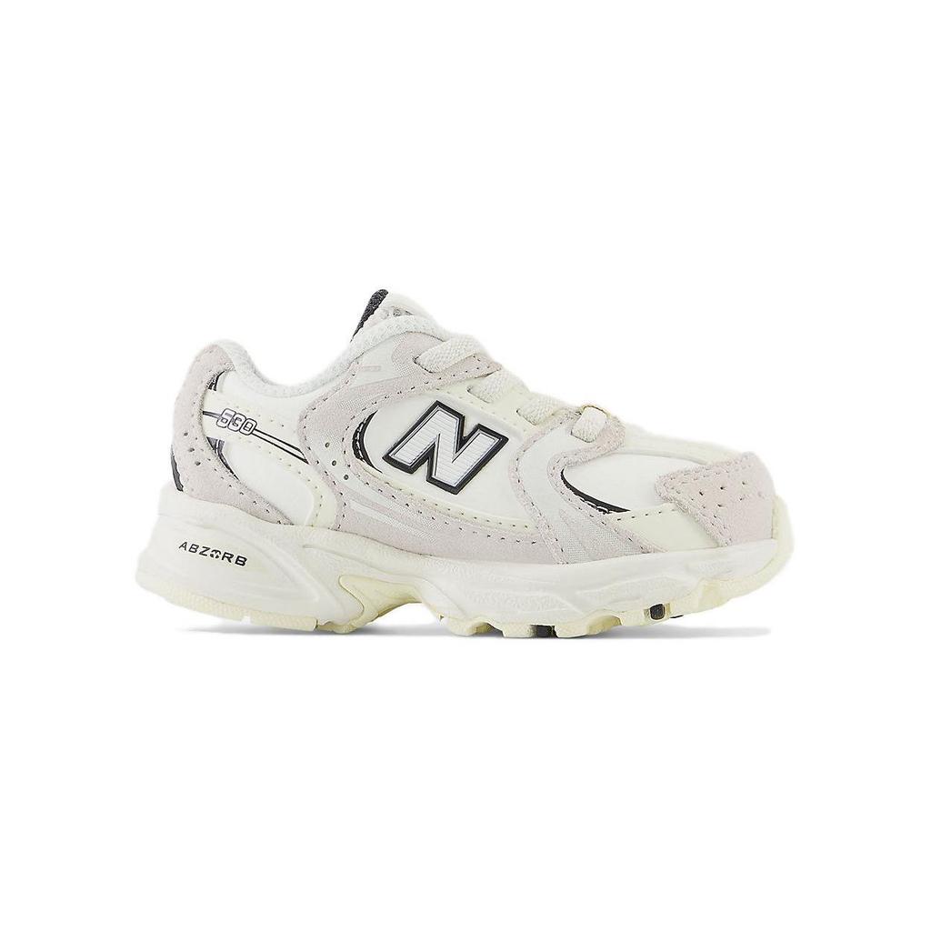 New Balance Zapatos de Bungee Cómodos Resistentes a la Abrasión Bajos para Niños Pequeños Ecrú Bebé y Niño Pequeño IZ530CT
