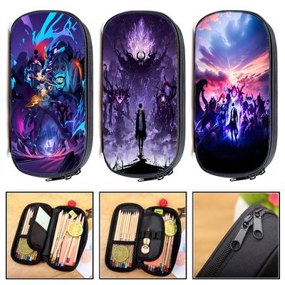 Solo Leveling Sung Jin Woo Penály Socha Boha Multifunkční Pouzdro na Pera Tašky Děti Velká Kapacita Studenti Škola Kosmetické Penály