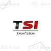 New 3D ABS Plastic Car Styling TSI Logo Emblem Rear Bumper Trunk Badge Sticker For VW Volkswagen Golf 4 5 6 MK6 MK7 Jetta Passat GJ4