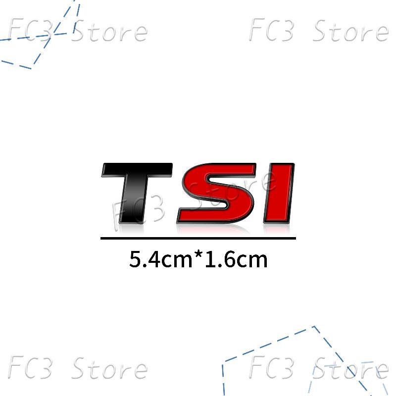 New 3D ABS Plastic Car Styling TSI Logo Emblem Rear Bumper Trunk Badge Sticker For VW Volkswagen Golf 4 5 6 MK6 MK7 Jetta Passat GJ4