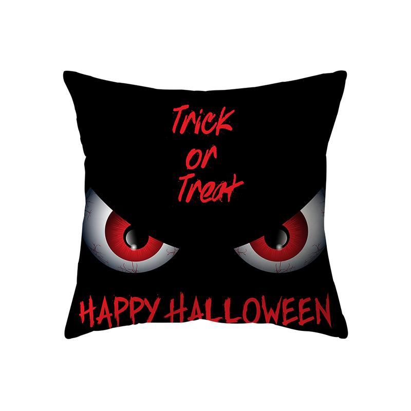 Alphabet Halloween Theme Pillow Cover Sofa Cushion  Holiday Gift Party Decoration Home Decor