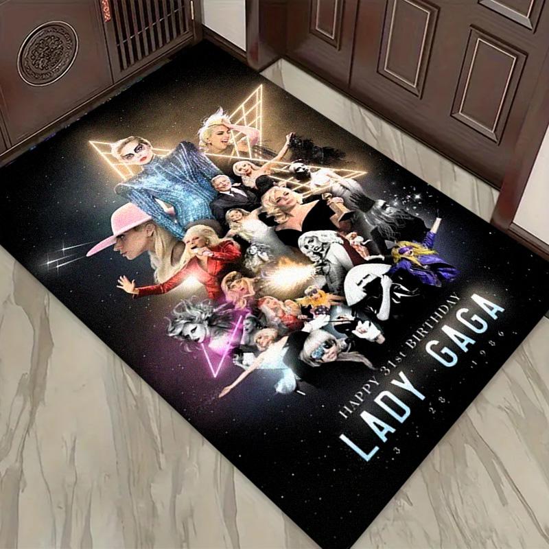 Gaga Poster Carpet Rug for Living Room Bedroom Home Sofa Decoration,Kids play Non-slip Floor Mat