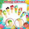 3-20 Pcs Ice Cream Shaped Handheld Manual Fans Summer Cooling Birthday Pool Party Classroom End Year Reward Treat Bag Supplies