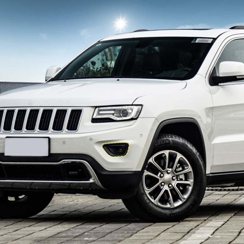 Car Front Fog Light Decoration Taillight Accessories Decorative Stickers For Jeep Grand Cherokee 2014-2017 Car Exterior Accessories, ABS Plastic