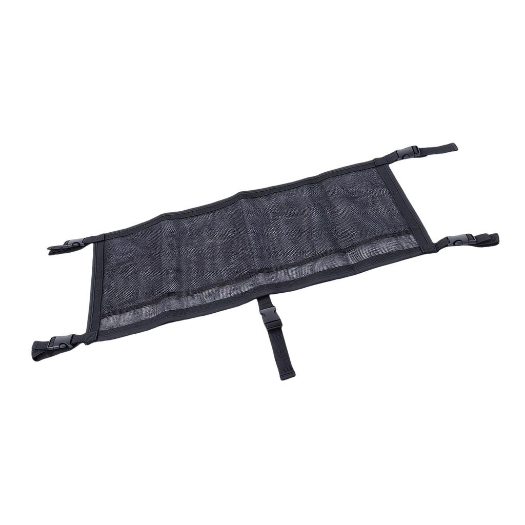 Boat Storage Bag with 3 Divisions Suspended Boat Tackle Life Jacket Mesh Bag Organizer for Leaning Post 4x32x15in