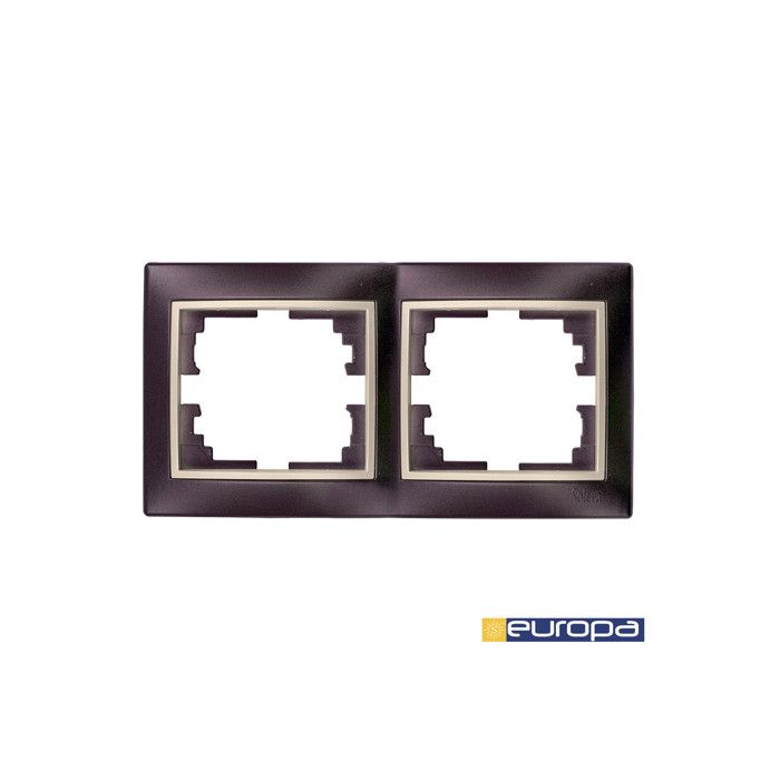 Cadre de finition - SOLERA - Série Europe - Blanc - 2 éléments - Intérieur