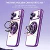 360° Clear Stand Ring Holder Car For Magsafe Case For iPhone17 Air 16 15 14 13 12 11 Pro Max Plus 16E Magnetic Charge Cover