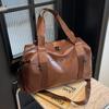 Business Travel Bag Fashion PU Women's Hand Luggage Bag Dry and Wet Separation Simple Yoga Fitness Bag