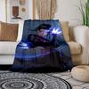 1pc Magical Blade WarriorCartoon Blanket,Portable Throw for Travel , All-Season Cozy Blanket,Ideal Gift for Christmas, BirthdaysPB044