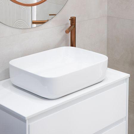Snello countertop washbasin 50X39 CM rectangular white