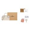 Coach Rowan 18 Classic Logo Print Coated Canvas Shoulder Tote Bag Small Women Bags Gold White CW329-IMXU5