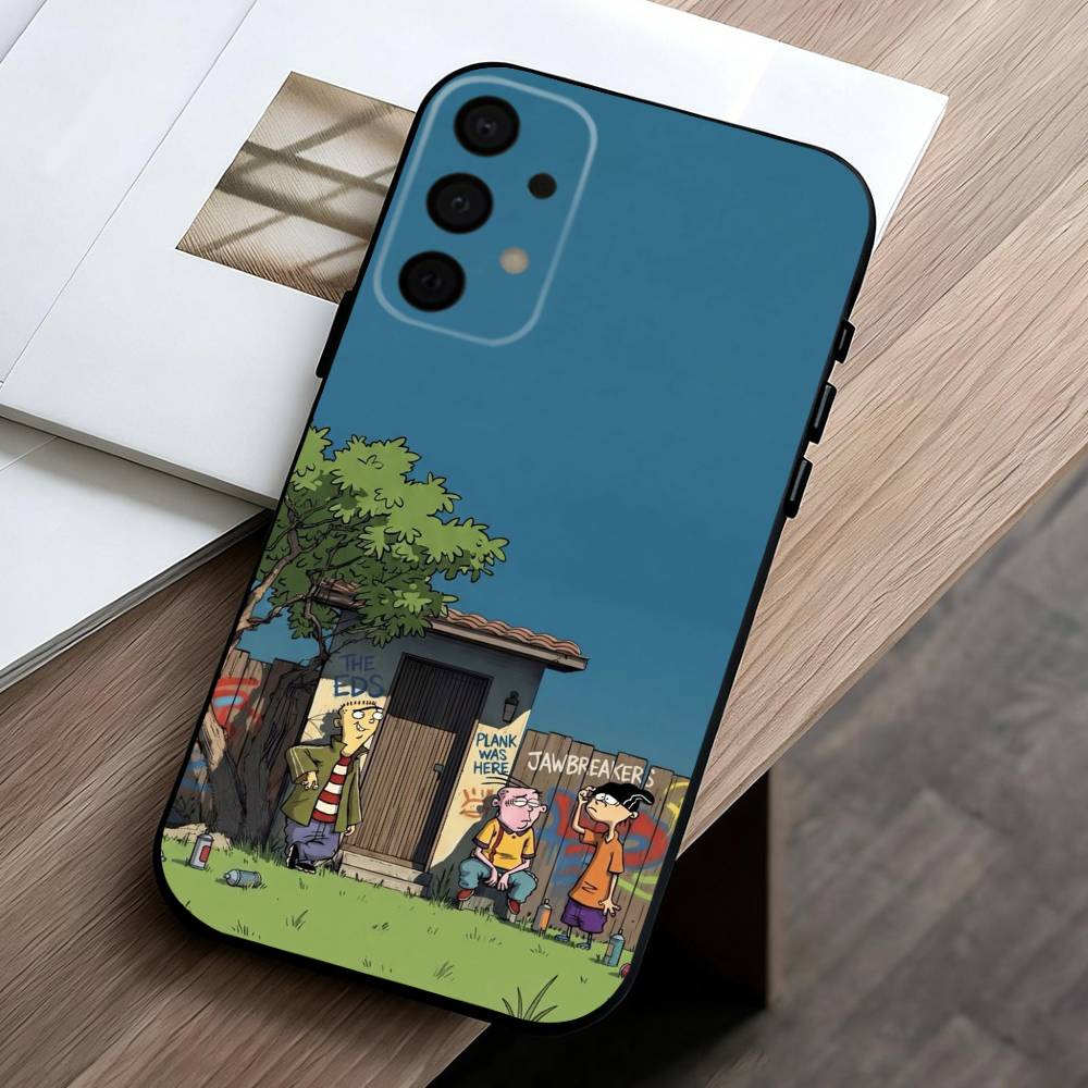 

Funny C-Cartoon-N E-Ed E-Edd n Eddy phone Case For Samsung Galaxy A73,A72,A71,A70,A53,A52,A51,Others Soft Black Shell Samsung a12