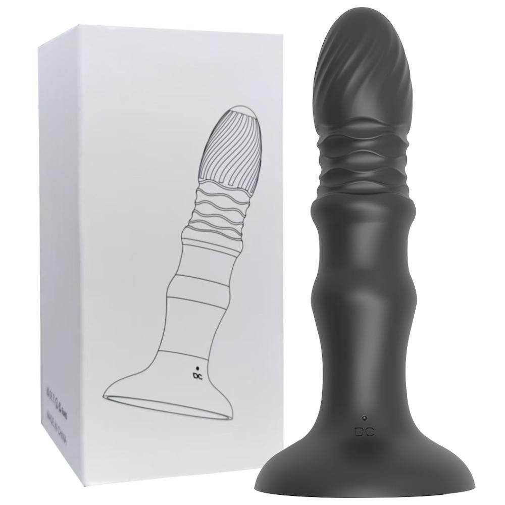 Male Thrusting Prostate Massager APP Control Vibrator Telescopic Butt Plug Suction Cup Dildo Masturbator Sex Toys for Couple