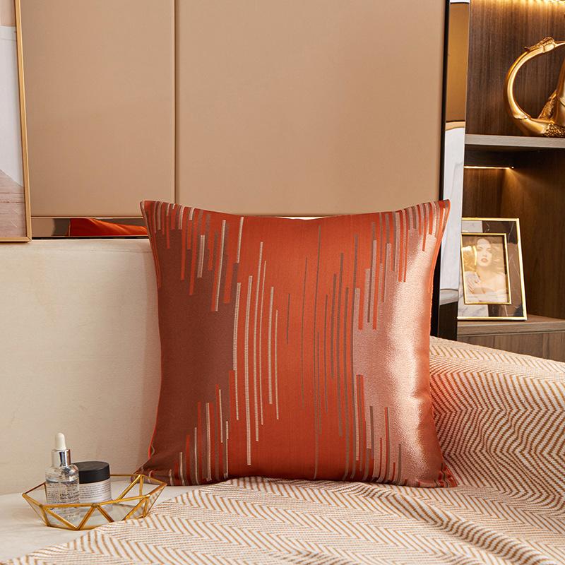 45x45cm Simple Jacquard Square Cushion Cover Polyester Geometric Pattern Throw Pillowcase Decorative Pillows for Sofa Decor Home