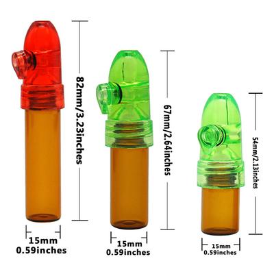 53Mm/67Mm/82Mm Glass Bottles Pill Box Case Portable Pill Holder Container