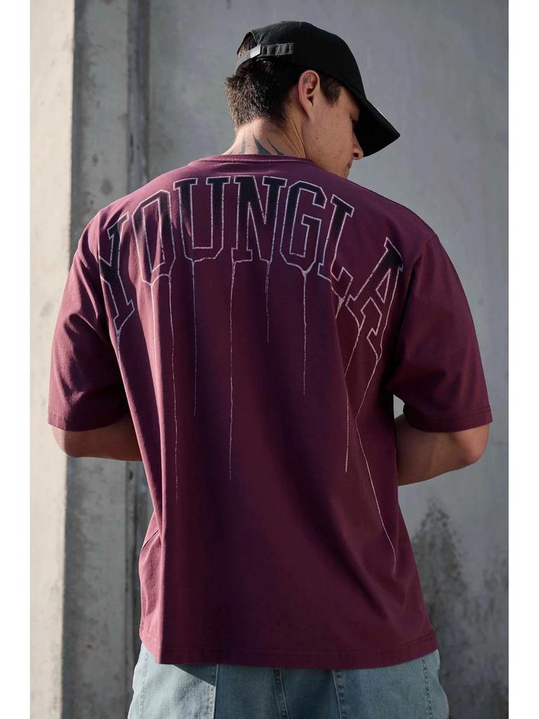 Men's Cotton Crew Neck Casual Fitness Short Sleeve T-Shirt for Summer