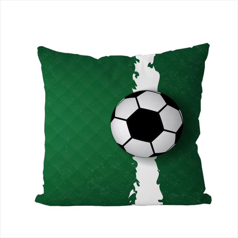 Football Pillow Case For Car Sofa Decorative Home Doublesided Print Plush Square Throw Pillow Cushion Cover