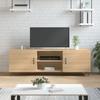 TV Cabinet, Sonoma Oak, 150X30X50 Cm, Wood-Based Material