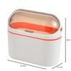 Mini Trash Can with Lid Mini Waste Basket for Desktop Small Office Countertop Garbage Can Mountable Tiny Wastebasket for RV Dorm