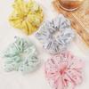 Women's Small Floral Printed Crochet Band Scrunchie Hair Band