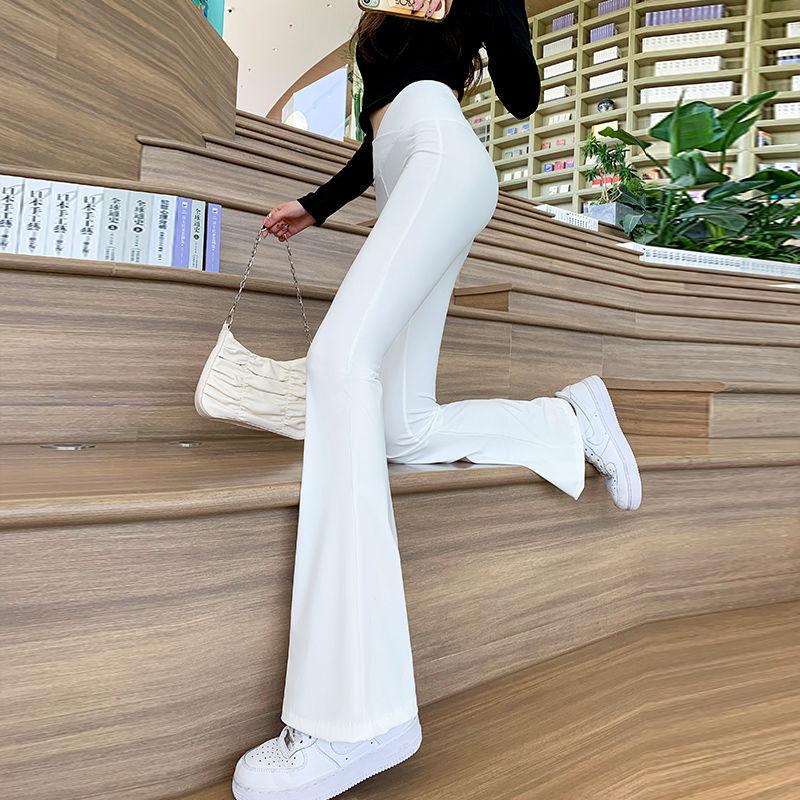 Women s High-Waisted Micro Flare Pants: Tummy Control, Butt Lifting, Slimming Yoga Pants for Petite Figures S