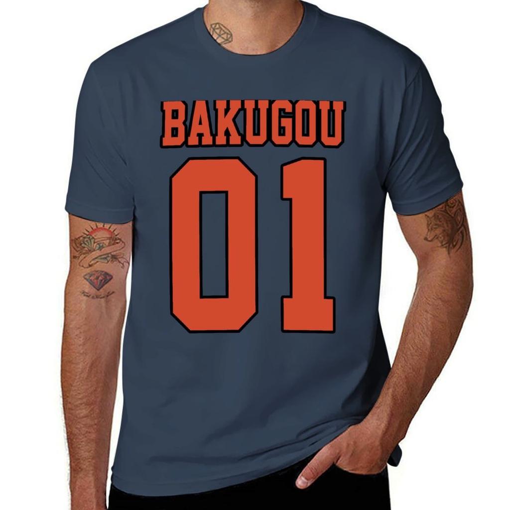 Bakugou Sport Jersey TShirt Basic Short Sleeve TShirt for Men