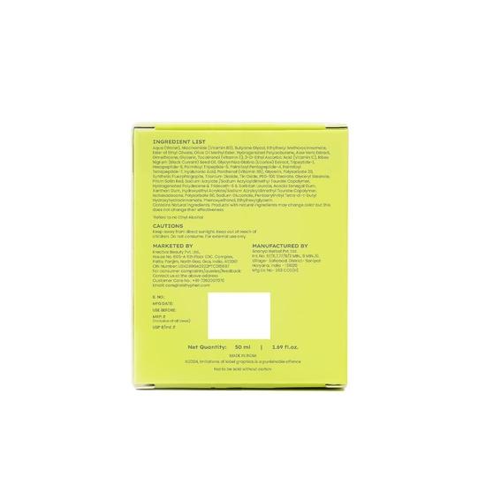 Hyphen Vitamin-Infused Peptide Dewy Prep 8% Multivitamins & Peptides Serum |UV Protection & Strengthens Skin Barrier - 50ml