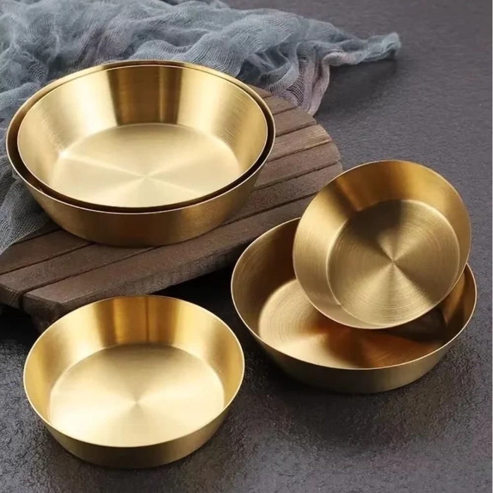 Einlagiges Gewürz-Dip-Schälchen 304 Edelstahl Kalte Speisen Kimchi-Schale Koreanisches Barbecue